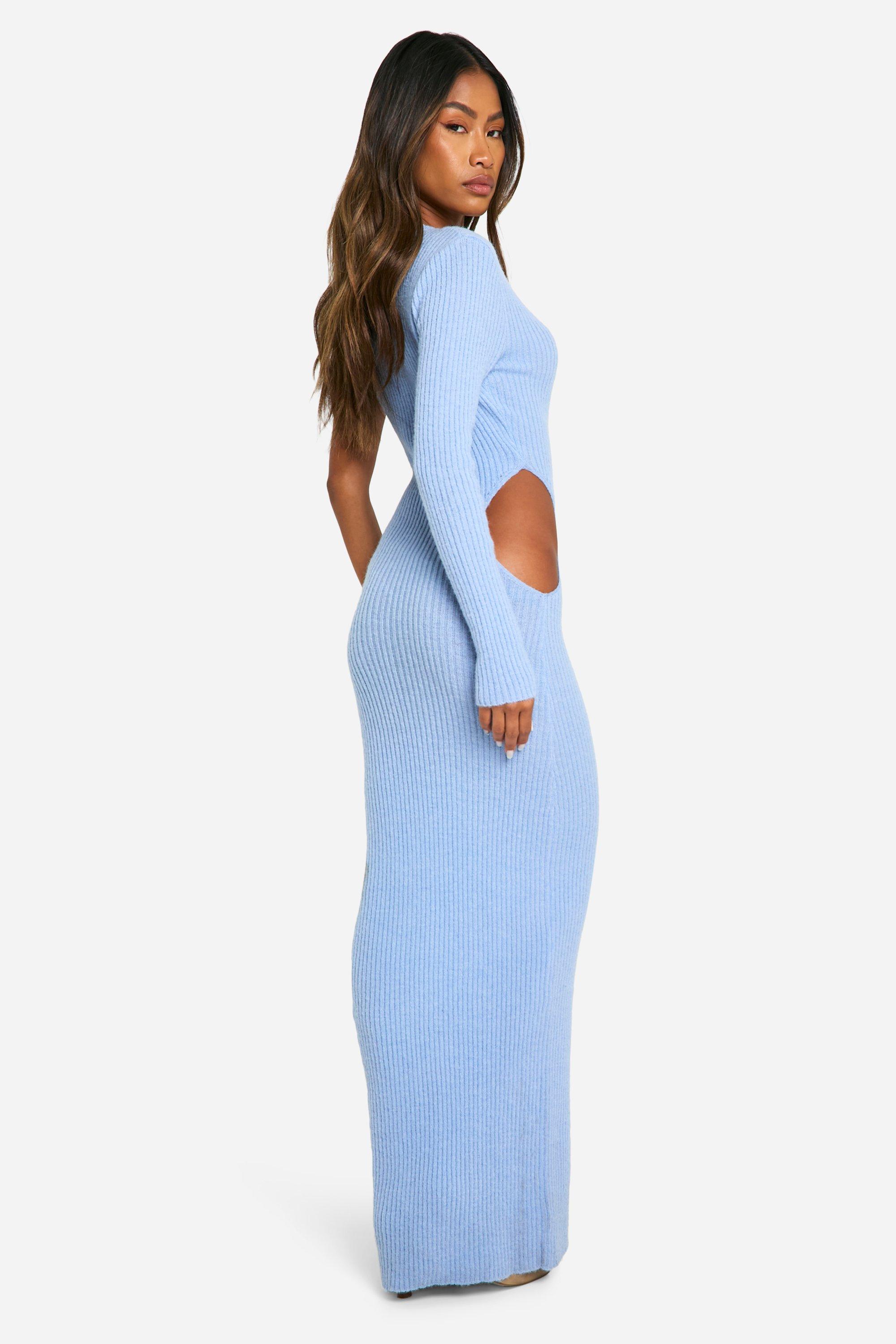 Blue boohoo dress best sale